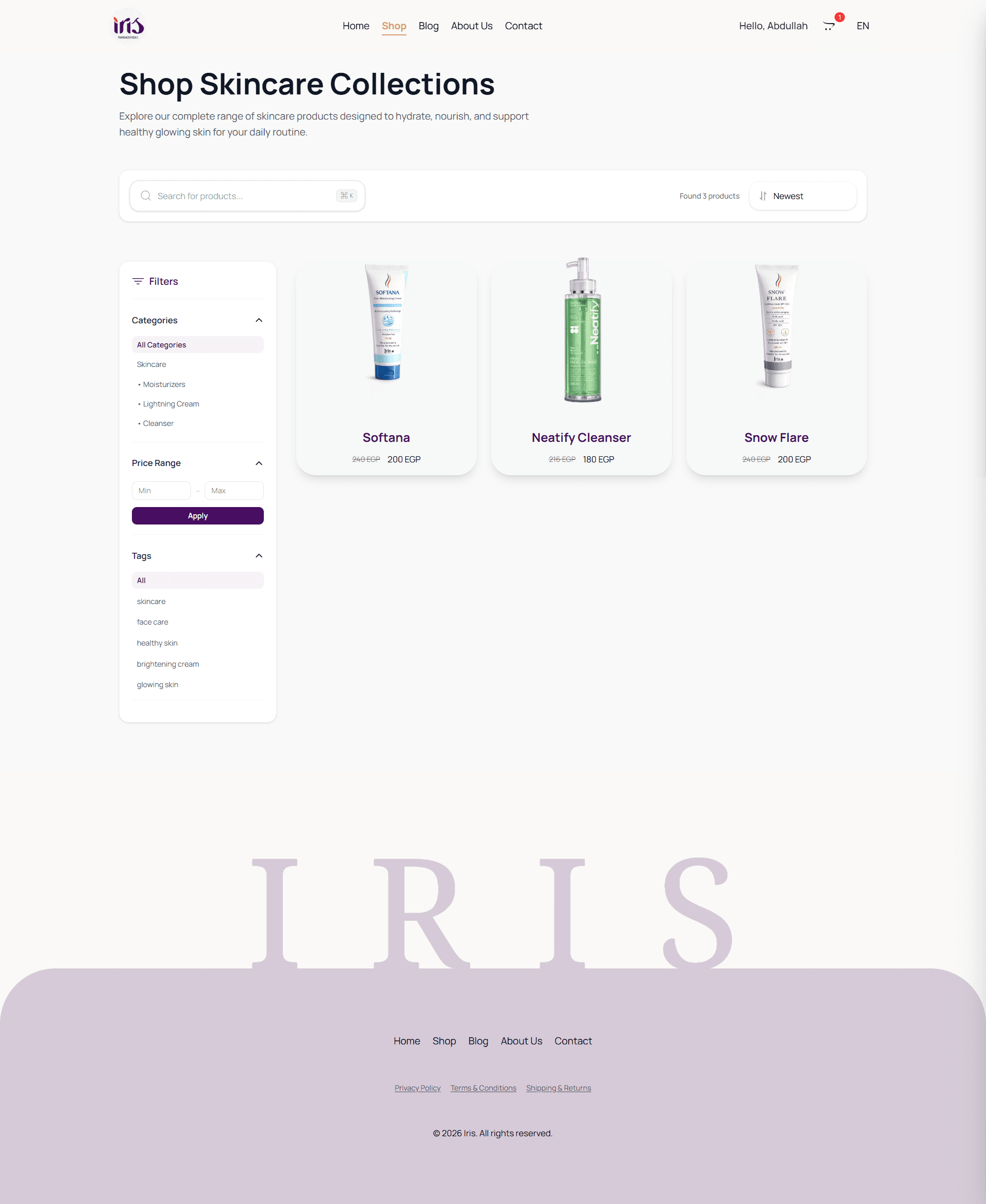 user interface